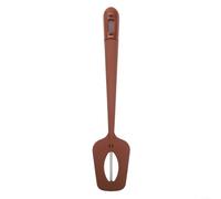 TDCuizent Digital Sugar Thermometer Spatula 2-in-1 LCD Cooking Tool Silicone Stainless Steel Probe Temperature Gauge For Chocolate Candy Meat Sauce Wide Temp Range Brown