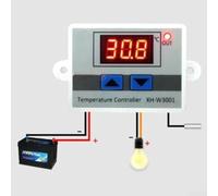 TDCuizent Digital Temperature Controller 12V/220V with Probe 10A Thermostat Switch for Heating and Cooling LCD Display for Aquarium Terrarium Incubator Vivarium Seafood Machine(12V)