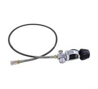 TDCuizent Diving Converter Hose G5/8 DIN to 8mm Quick Connect 36-Inch Spring-Loaded Microbore Tubing for Scuba Oxygen Cylinder Testing 630 Bar Working Pressure with Vent Valve