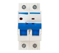 TDCuizent DZ47 2P Miniature Circuit Breaker 6A-63A Fast Response Overload Short Circuit Shield Flame Retardant PC DIN Rail Mounting Industrial Commercial Electrical System White Blue 80x36mm(6A)