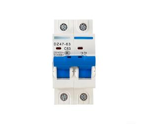 TDCuizent DZ47 2P Miniature Circuit Breaker 6A-63A Fast Response Overload Short Circuit Shield Flame Retardant PC DIN Rail Mounting Industrial Commercial Electrical System White Blue 80x36mm(50A)
