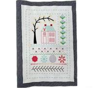TDCuizent Embroidery Stitch Book Kit with 86 Tools, Linen Practice Pattern Guide for Beginners and Enthusiasts, Portable DIY Hand Embroidery Learning Set for Home and Travel