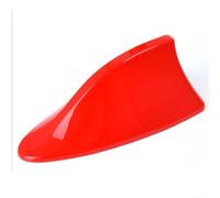 TDCuizent Fin Car Radio Antenna with Built-in FM/AM Signal Cable 7 Color Options Streamlined ABS Roof Mount Aerial for Ford Truck SUV Motorcycle Boat and Most Vehicles(red)