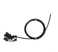 TDCuizent For INOKIM for OXO Electric Scooter Dual-Disc Aluminum Alloy Brake Set Enhanced Stability Sensitive Braking Pads Black 26x24x5cm Front Rear Replacement Parts(Front)