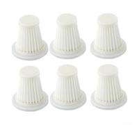 TDCuizent for PeroBuno HEPA Replacement Filters for SAKER Car Vacuum Cleaner, High Performance Dust Filter Elements for Vehicle Handheld Vacuum, Easy Installation & Maintenance, 6 Pack