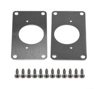 TDCuizent Hinge Repair Plate for Cabinet Stainless Steel Door Fixing Bracket with Screws Side Panel Reinforcement Kit for Broken Holes on Tables Drawers Dressers and Shelves(2pc-A)