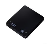 TDCuizent Intelligent Coffee Scale Digital Electronic Brewing Scale with Timer LCD Display 0.1g Accuracy Coffee Weighing Scale Type-C Charging for Pour Over Coffee Tea(A)