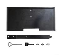 TDCuizent Iron Grave Marker Stand for Human and Pet Memorials Metal Holder with Removable Pipes for Custom Decor Tool-Assembly with Included Screws Black 2x6 Inch Garden Stake