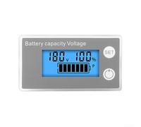 TDCuizent LCD Battery Capacity Indicator DC 8-100V Digital Voltage Tester Meter with Adjustable Calibration for Acid Ternary Lithium Iron Batteries Power Off Memory(Blue)
