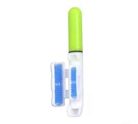 TDCuizent LED Fishing Rod Tip Light Waterproof Night Bite Indicator with Bright Glow for Sea Shore Baitcasting Rods Silicone Sleeve Green Red White(A green)