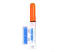 TDCuizent LED Fishing Rod Tip Light Waterproof Night Bite Indicator with Bright Glow for Sea Shore Baitcasting Rods Silicone Sleeve Green Red White(A red)