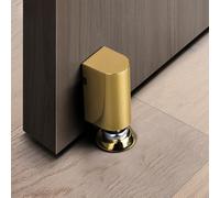 TDCuizent Magnetic Door Stopper with Strong Hold Invisible for Home & Office No Drill or Screw Installation on Floor/Wall Zinc Alloy to Prevent Slamming Black Gray White Gold Silver(Gold)