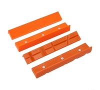 TDCuizent Magnetic Soft Pad Vise Jaw Covers for Bench Vice or Drill Press PPT Rubber Protective Vice Jaws for Wood Metal Plastic Tubing and Threaded Parts Mill(6inch orange)