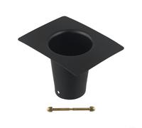 TDCuizent Metal Rain Chain Gutter Adapter for Outdoor Rainwater Management Decorative and Functional Gutter Accessories for Various Rain Chains Garden Drainage Connector (aluminum alloy)