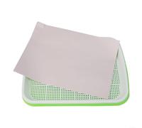 TDCuizent Microgreens Tray for Sprouts and Starting 2-Layer Germination Tray with 0 Paper Sheets 33 x 26 x 5 cm Plastic Growing Tray for Hydroponics and Cloning