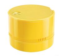 TDCuizent Mini Desktop Vacuum Cleaner with High Suction Power ABS for Efficient Dust Crumb and Debris Removal on Desks Keyboards and Tables in Home or Office Settings(Yellow)
