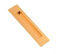TDCuizent Modern Slotted Handle Sliding Door Pull Aluminum Alloy Self-Adhesive Backing Embedded For Pocket Folding Doors Wardrobes Cabinet Grey White Gold Black 160X38mm 1 Pair(gold)