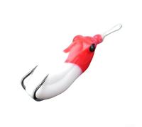 TDCuizent Noise Frog Lure with Built-in Steel Ball Chew-resistant Silicone Soft Bait for Black Bass Flexible Weedless Topwater Fishing Lures in 5 Realistic Colors(H)