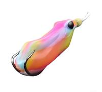 TDCuizent Noise Frog Lure with Built-in Steel Ball Chew-resistant Silicone Soft Bait for Black Bass Flexible Weedless Topwater Fishing Lures in 5 Realistic Colors(G)
