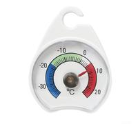 TDCuizent Non-Programmable Fridge Thermometer with Large Display for and Cold Storage Accurate Temperature Monitor from -30 to 20°C Plastic White