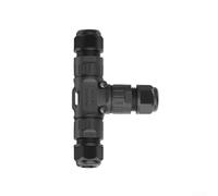 TDCuizent Nylon PA66 P20T Card Wire Connector 2/3 Core Three-Way Quick Waterproof IP68 for Solar Panel Stage Systems Cable 5mm to 12mm(2-core 5-9mm)