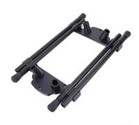 TDCuizent Outdoor Adjustable Folding Table Legs Metal Retractable Furniture Support Brackets With Nylon Connectors Height Adjustable 43-62cm Black For Camping Dining Computer Desk DIY Projects