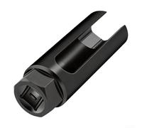 TDCuizent Oxygen Sensor Socket Wrench Set 22mm Offset CR-V Steel Tool for O2 Sensor Removal Black Oxide Finish with Wire Slot Fit for Most Car Models Auto Repair Hand Tools(1/2black opening18mm)