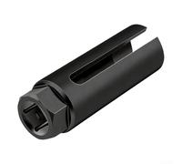 TDCuizent Oxygen Sensor Socket Wrench Set 22mm Offset CR-V Steel Tool for O2 Sensor Removal Black Oxide Finish with Wire Slot Fit for Most Car Models Auto Repair Hand Tools(1/2black opening8mm)