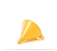 TDCuizent Plastic Funnel Wide Spout Leak-Proof Design Lightweight Yellow Fuel Transfer Engineering Plastic Quick Pour Compact 002Kg Easy Storage For Car Motorcycle DIY Kitchen Fluids
