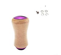 TDCuizent Pure Cork Round Reel Knobs 3A Grade for Daiwa for ZILLION Alphas Tatula for STRADIC for STELLA Baitcasting Reels Replacement Handle Grips with Bearings Screws Gaskets Red Gold Black Silver