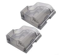 TDCuizent Replacement Dust Box for G30 and for Saros 10/S9 MaxV Robot Vacuum Cleaner for Separation Technology Large-Capacity Transparent Bin with HEPFilter Easy-Empty One-Touch (2PACK)