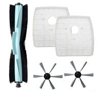 TDCuizent Replacement Main Brush Side Brushes Filter Kit for SilverCrest M690 and for WAP W310 Robot Vacuum High-Efficiency Cleaning Accessories Set for Pet Hair and Corners