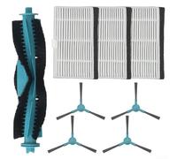 TDCuizent Replacement Main Roller Brush Side Brush Filter Kit for Honor Choice Robot Cleaner M1 Vacuum Accessories Nylon Bristles for Deep Corner Cleaning Set Includes 1 Main 3 Filters 4 Side Brushes