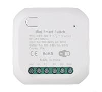 TDCuizent RF433 Smart Switch DIY Wireless Relay Module for Switches 10A/16A Two-Way Control for Alexa Voice Activated Light Automation for Home Building Hardware(10A)