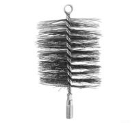 TDCuizent Round Chimney Flue Cleaning Brush Steel Wire Brush Sweep Fireplace Boiler Pipe Cleaner 50mm 60mm 120mm High Temperature Resistant Non-Corrosion Safe Easy Use(60mm)