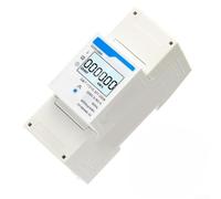 TDCuizent Single Phase DIN Rail For Energy Meter 220V For Smart KWH Meter LCD Display RS485 Communication Accurate Power Monitoring Compact 6X6x11CM PC White For Rental Property Home(DDSU666)