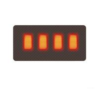 TDCuizent Smart 5V Heated Seat Pad for Outdoor and Indoor Use Rechargeable USB Powered Heating Mat with 3-Speed Temperature Control Four-Zone Warmth for Back Hips Thighs(Brown 45x90cm)