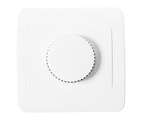 TDCuizent Smart Dimmer Switch 230V 4-300W Trailing or Leading Edge Continuous Brightness Control for Flush-Mounted Dimmable Lamps in Home Lighting ABS Panel 81x81mm White