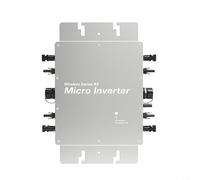 TDCuizent Solar Grid Tie Inverter 1600W Smart PV Converter APP Monitoring MPPT 22-60V Input IP65 Waterproof Aluminum Alloy 120V 230V Output Balcony Power Station Remote Control Wireless Safe(1600w)