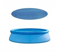 TDCuizent Solar Pool Cover for Above Ground Pools Round Thermal Insulation Film to Heat Water and Reduce Evaporation 15 Mil Blue PE Floor Mat for In-Ground Swimming Pools(D)