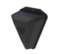 TDCuizent Solar Powered Bird Repeller Device with Sound Light Alarm Weatherproof IP55 Automatic Deterrent System for Farms Orchards Rice Fields Fish Ponds Agricultural Crop Protection