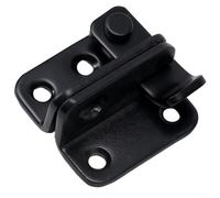 TDCuizent Stainless Steel Door Bolt Latch No Punching Installation Tower Bolt Catch for Garden Gate Shed Sliding Doors Anti-Violence Security Lock Hardware Black Finish(Small Right)