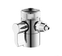 TDCuizent T-Adapter 3 Way Diverter Valve Chrome Plated Solid Copper Bathroom Fitting with Precision Thread No Leak Design for 1/2 Inch Interface for Bath Toilet Bidet Sprayer
