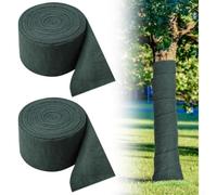 TDCuizent Tree Cold Protection Wrap Breathable Reusable Plant Band Shields Against Winter Frost Sun And Pests Green 2 Rolls 1500X12cm For Garden Use