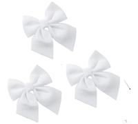 TDCuizent Velvet Bow Christmas Tree Ornaments Set Festive Holiday for Decor for Home Office Party Elegant Soft Fabric Baubles in White Pink Green Red Multiple Sizes and Pack Options Available(C)