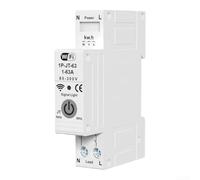 TDCuizent WiFi Circuit Breaker 63A 230V For Smart MCB Remote Control For TUYA For Smart Life App Real-Time Energy Metering Overload Leakage Protection Install For Safety Alternative Energy Systems