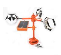 TDCuizent Wind Powered Bird Deterrent Device with Reflective Cups for Garden Patio and Roof Protection Weather Resistant Visual Repeller to Keep Pigeons Away from Areas Orange(base)