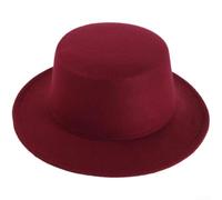 TDCuizent Women's Wool Dome Hat, Classic British Style Short Brim Cloche Cap, Soft Warm Winter Fashion Headwear for Daily Travel, Adjustable Fit 56-58cm(Wine Red)