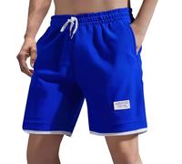TDEOK Casual Sportswear Loose Men and Women Same Style Korean Style Trendy Shorts Men Modern, blue, 5XL