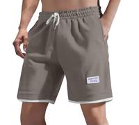 TDEOK Casual Sportswear Loose Men and Women Same Style Korean Style Trendy Shorts Men Modern, gray, 4XL